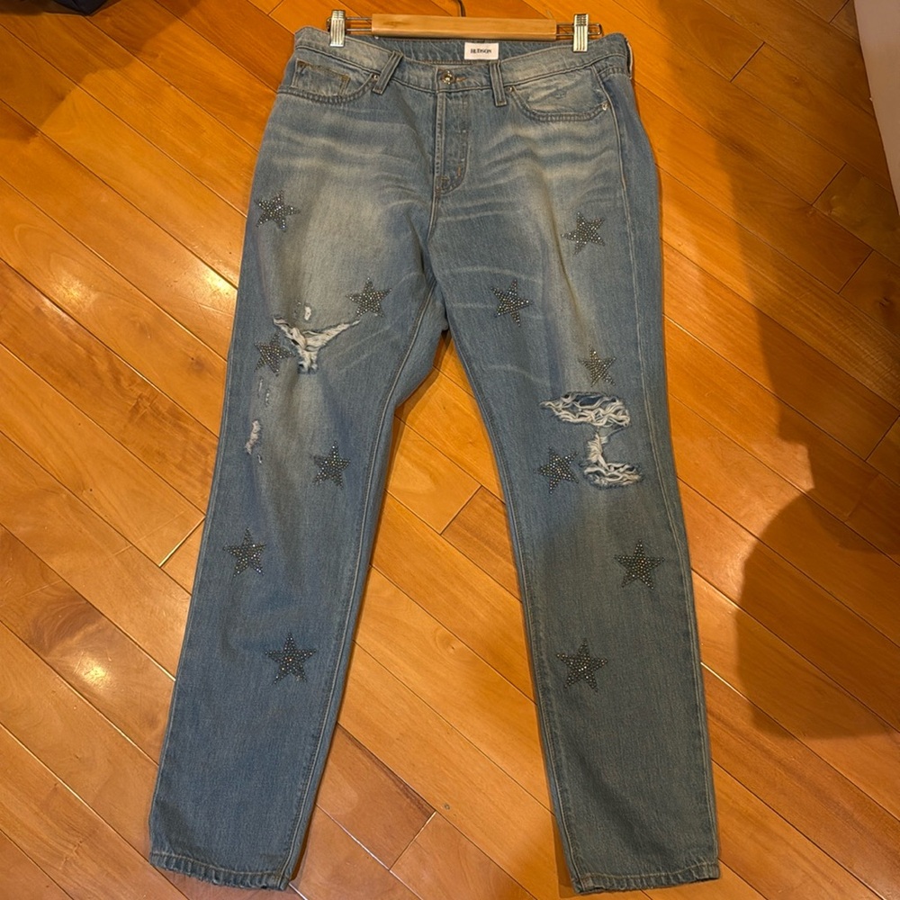 Hudson Star Embellished Jeans